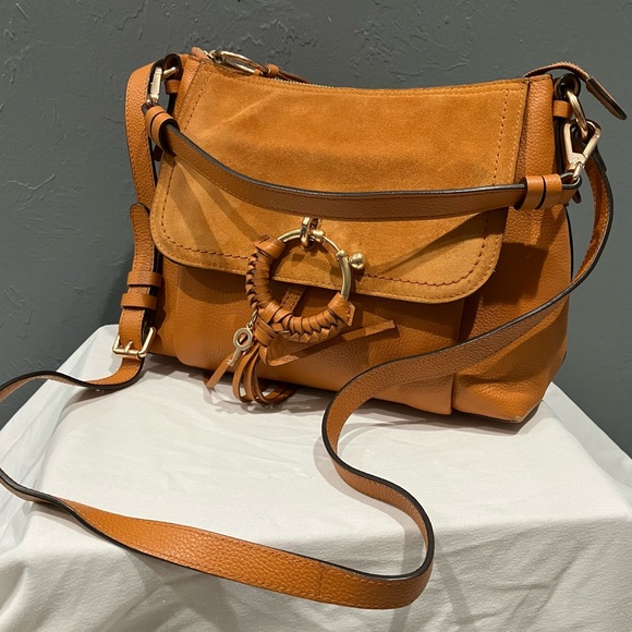 See By Chloe Tan Leather Crossbody Bag - Picture 1 of 16